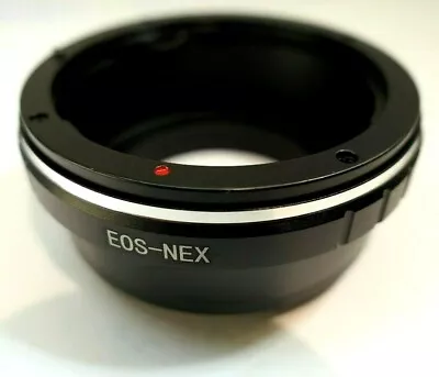 Canon EOS EF S Mount Lens Adapter To Sony NEX E Mount Cameras ILCE A6500 A6300 • $13.32