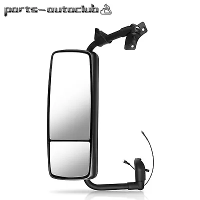 Driver Left Side Black Mirror Complete Truck Mirror For 2015-2018 VOLVO VNL • $164.34