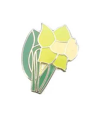 Daffodil Flower Wales Welsh Enamel Lapel Pin Badge T429 • £6.75