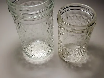 Lot Of 2 Vintage Ball Quilted Crystal Jelly Jars • $7.99