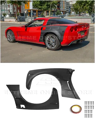 For 05-13 Corvette C6 | ZR1 Style Rear Quarter Panel Wide Body Fender Pair • $3899.98