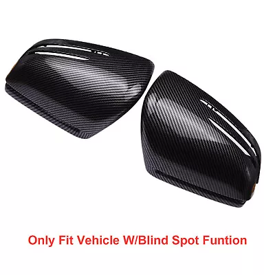 1 Pair Front Carbon Fiber Mirror Cover For Mercedes Benz G Class W166 W143 US • $142.46