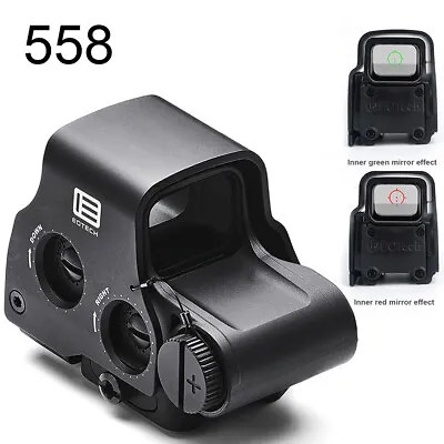 558 Holographic Red Dot Sight Green Dot EXPS3-2 Tactical Scope QR Airsoft Black • $51.75