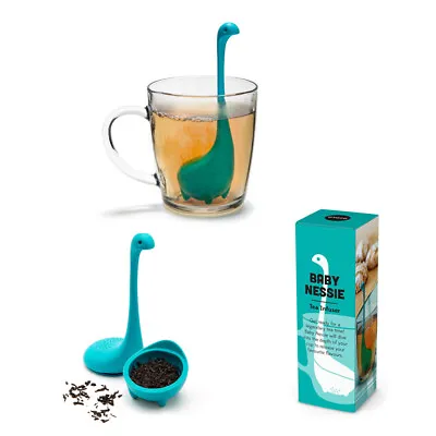 Cute Tea Infuser Strainer With Steeping Spoon Water Monster Silicone Strainer • $12.31