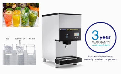 $2999.99 • Buy PAKROMAN Countertop Air Cooled Nugget Ice Machine And Water Dispenser - 25 Lbs