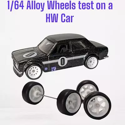 NEW Plastic 1:64 Wheels And Tyres Real Riders Rubber Wheels- • £1.56