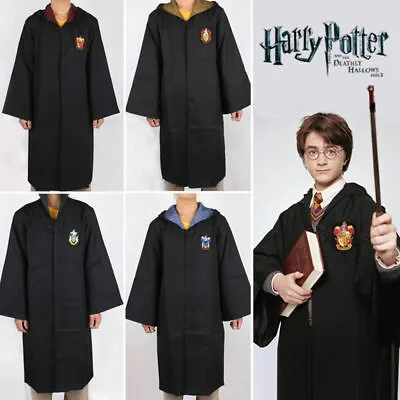 Harry Potter Robe Costumes Gryffindor Hufflepuff Ravenclaw Slytherin Adult Kids • $34.89