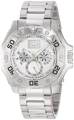 New-marc Ecko Silver power Play Three Eye Multi Function Watch-e8m078mv • $101.49