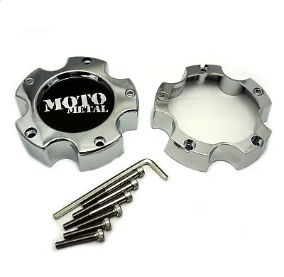 Moto Metal Chrome Center Cap 5 OD Bolt Open Closed For 5L MO965 MO961 MO909B5127 • $21