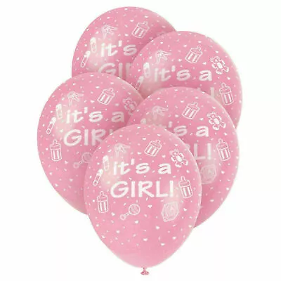 12''Latex Balloons Its A Girl/Boy Baby Shower Ballons Gender Reveal Party Baloon • £2.59