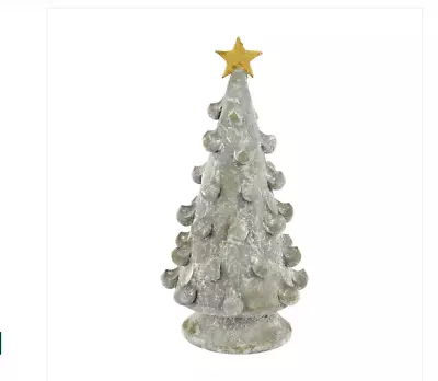 Vietri Foresta Gray Medium Tree With Gold Star NEW In Box • $187