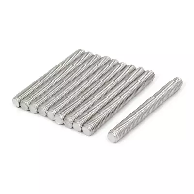 M8 X 70Mm 1.25Mm Pitch 304 Stainless Steel Fully Threaded Rods Bar Studs 10 Pcs • $19.09