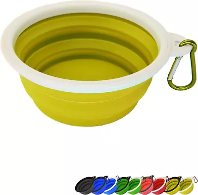 Zenify Dog Bowl - 400Ml Collapsible Foldable Food And Water Feeder Dish - Portab • $15.13