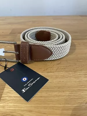 £17 • Buy Ben Sherman Woven Belt Beige One Size Brand New With Tags Andersons Weave