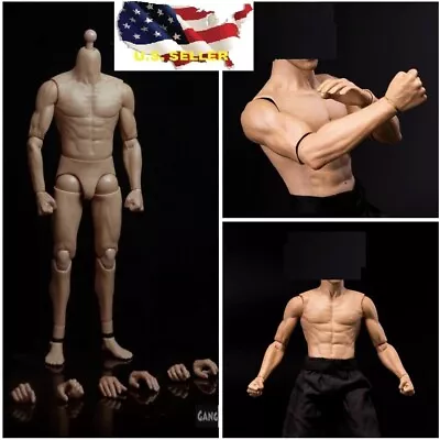  Ganghood G002 1/6 Scale Muscle Male Body 2.0 For 12  Figure Hot Toys DX04 ❶USA❶ • $35.07