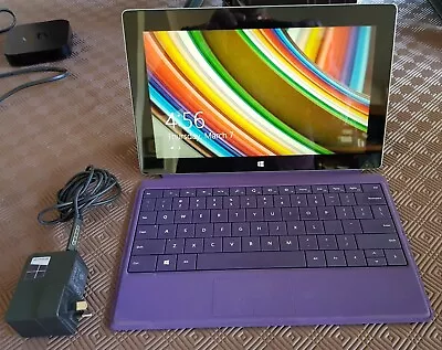 Microsoft Surface Model 1572 10.6in 32GB Tablet PC NVIDIA Tegra 4 1.71Ghz Purple • $95