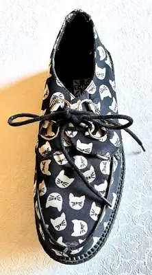 Single Shoe~tuk~ All Over Kitty Cat Creeper~left Shoe~amputee~8 Womens~pristine • $18.95