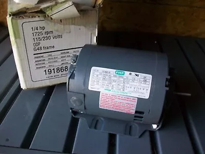 $150 • Buy Leeson FHP 1/4hp Motor 115/230v 1725rpm 1/2 Shaft NEW