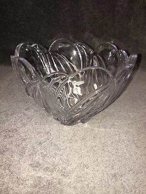 Vintage Lenox  Artic Bloom  Crystal Cut Swirl 8  Bowl • $25.40