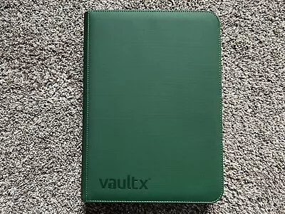 Vault X Premium Exo-Tec 9-Pocket Zip Binder (Green - X20 Pages - Fits 360 Cards) • $34.98