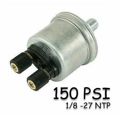 $58 • Buy Vw Bug Bus Ghia Type 3 Vdo Oil Pressure Sending Unit 150 Psi -27 Npt 2 Pole Post