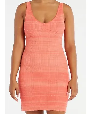 Zulu And Zephyr Vibrations Knit Dress Size 14 Coral Colour • $45