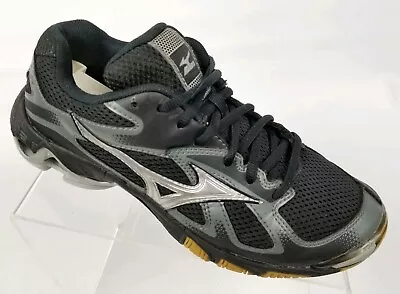 Mizuno Wave Bolt 5 Womens Volleyball Shoes Black Sneakers Dynamotion Sz 8 • $19.95