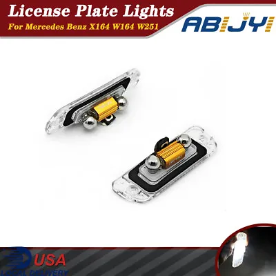 2x For Mercedes Benz ML GL R Class W164 X164 LED License Number Plate Lights • $11.75