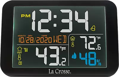 La Crosse Technology 308-66677-INT Color Wireless Weather Station Black • $36.98