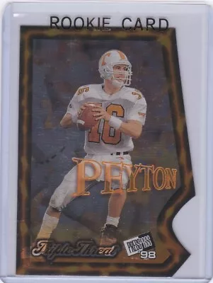 PEYTON MANNING ROOKIE CARD 1998 Die-Cut RC Football TENNESSEE VOLUNTERS BRONCOS! • $67.49