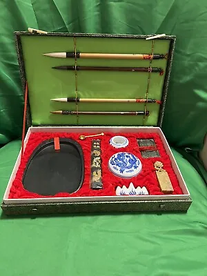 Vintage Chinese Calligraphy Set New Offers Welcome G9 • $21