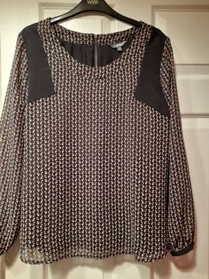 £4.95 • Buy M&S Limited Collection Purple & Black Top, Size 14