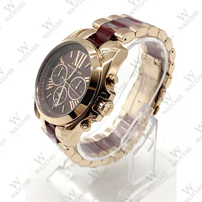 Michael Kors MK6270 Bradshaw Chronograph Two Tone Bracelet Fashion Women's Watch • $105