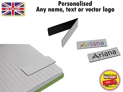 £19.99 • Buy Personalised Bookmark Magnetic Rectangular Any Name Brand Any Logo Promotional