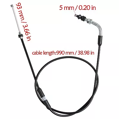 990mm 95mm Thumb Throttle Accelerate Cable GY6 Quad ATV Buggy Go Kart Dirt Bike  • $18.59