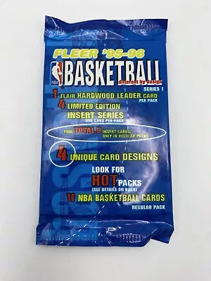 1995-1996  FLEER Series 1 NBA Basketball SEALED Pack MICHAEL JORDAN Insert? • $8