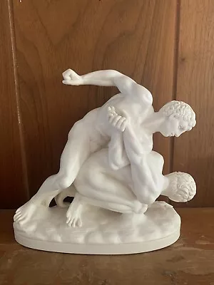 G. RUGGERI  Wrestler  Alabaster Sculpture/Statue Italy Unique Men Nudes Art • $61.93