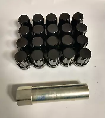 NEW BLACK McGard Splinedrive Lug Nut Set Of 20pcs 12x1.25 65354BK 65554BK • $135