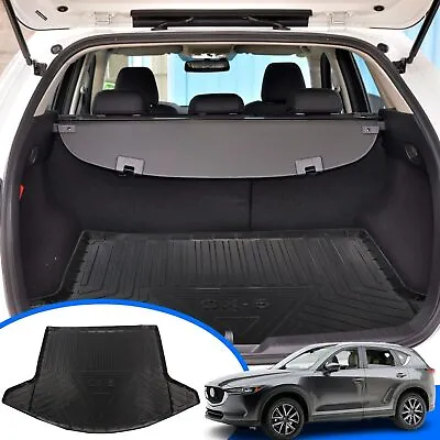 Rear Cargo Liner For Mazda CX-5 2017-2024 TPE Black Trunk Floor Mat Accessories • $48.99