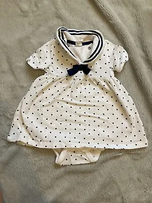 Girls H&M Sailor Style Dress 2-4 Months 0-3 Months • £2.30