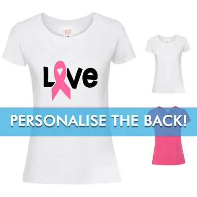 LOVE Cancer Logo Ladies T-Shirt Charity Walk Run Mud Run Race For Life • £10.99