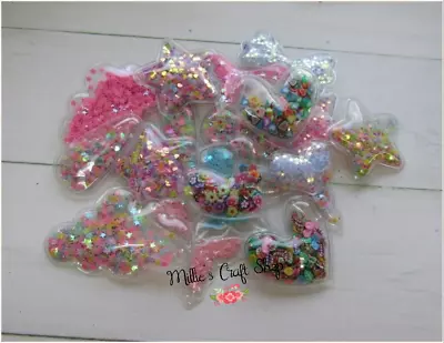 2 X  Shaker Sequin Transparent Appliques Embellishments Covers  Hair Accessories • £1.20