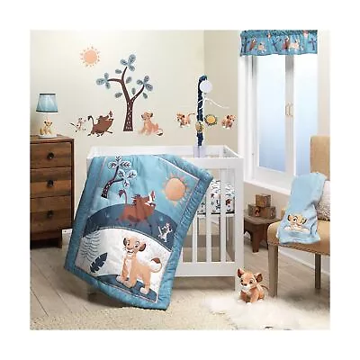 Lambs & Ivy (LAMCR) Lion King Adventure 3-Piece Mini Crib Bedding Set Blue (... • $78.97