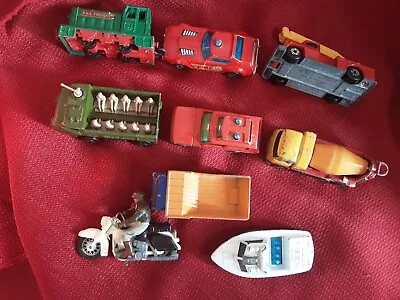 Lot Of 9 Model: Car MotorcycleBoat Made In England(Great Britain Britain LTD) • $41