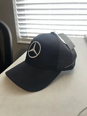 Mercedes Benz AMG Petronas F1 Logo Hat Black Brand New Authentic Lewis Formula 1 • $34.95