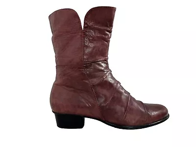 $39.99 • Buy Everybody By BZ MODA Pleated Distressed Leather Ankle Boots Boots US 8.5 / 38.5