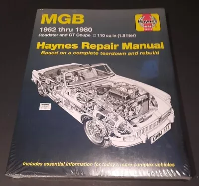 Sealed Haynes MGB Shop Manual Repair Service Book 1962-1980 Roadster & GT Coupe • $31.95