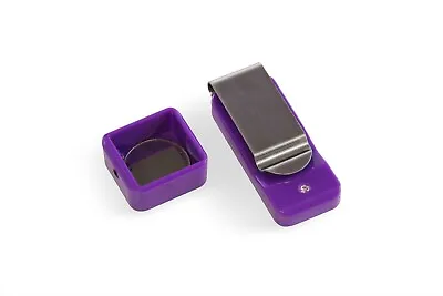 Purple Metal Magnetic Chalk Holder And Belt Clip  With Secure Allen Key • £9.95