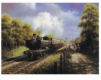 Passing By GWR Vintage Railway Print Picture Don Breckon CRP#31 • £3.49