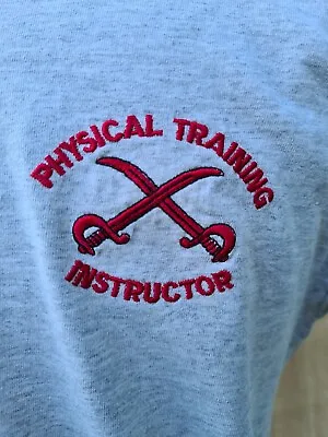 £14.99 • Buy British Army Tour T Shirt PHYSICAL TRAINING INSTRUCTOR Grey Small